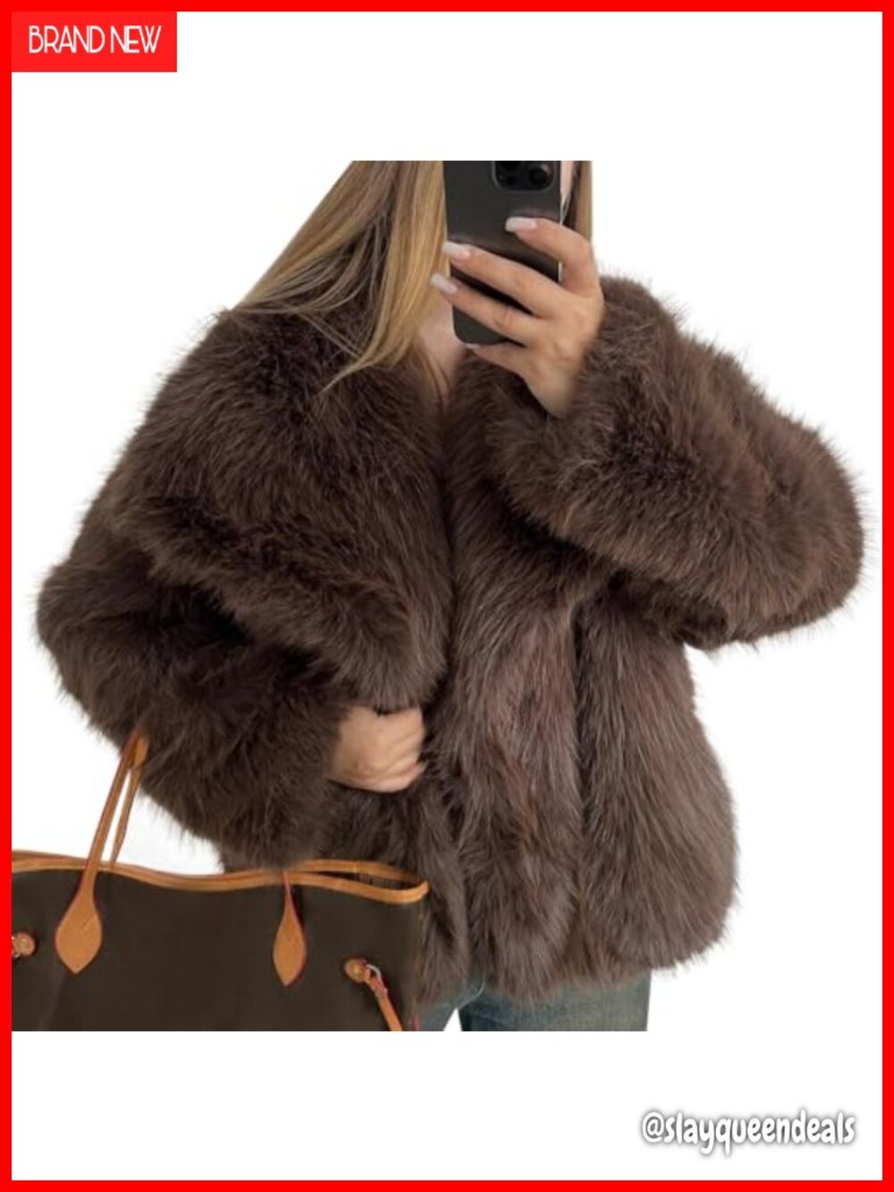 Faux Fur Coat Long Sleeve Cropped Faux Fur Jacket Shaggy Winter Warm Coat